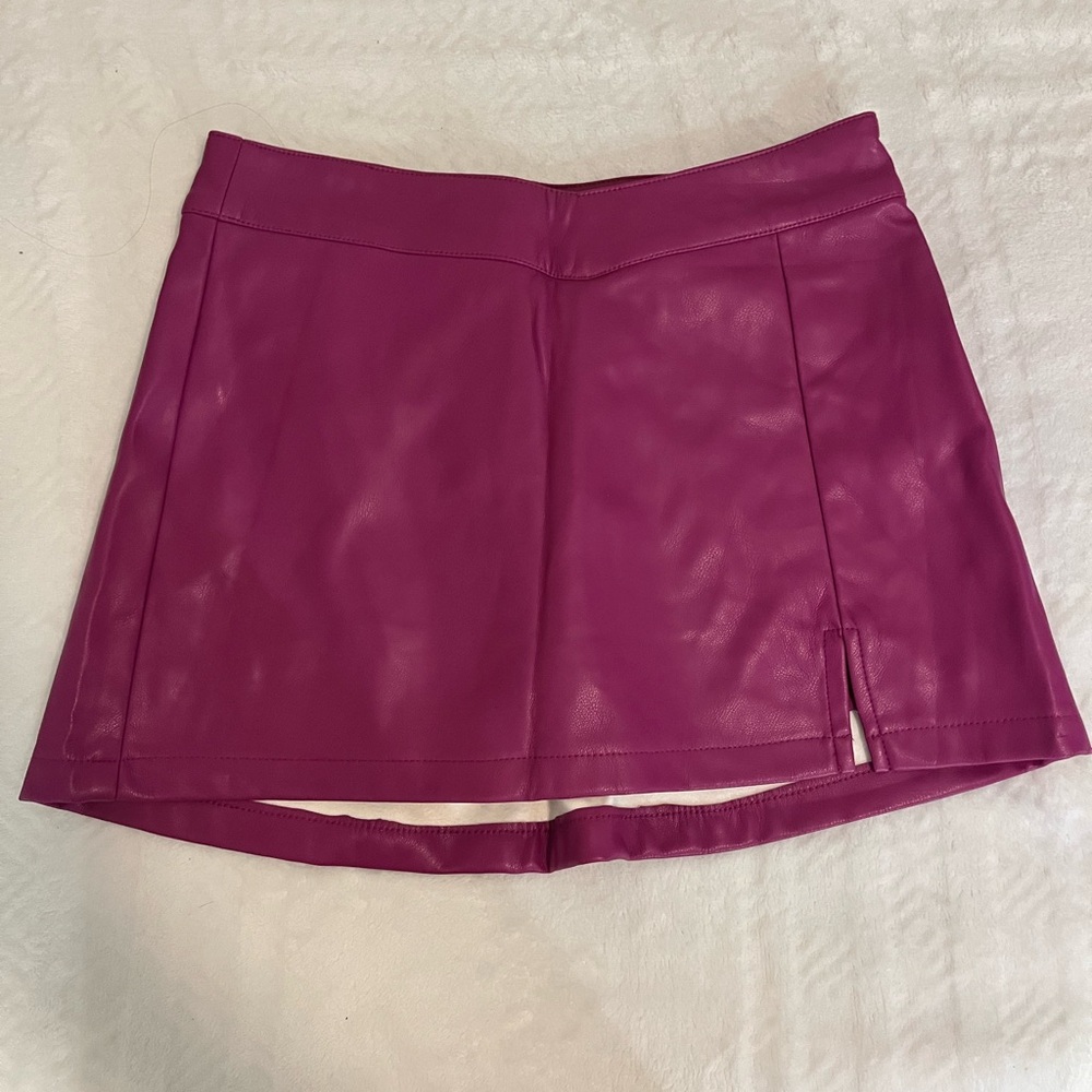 Garage Magenta Skater Skirt